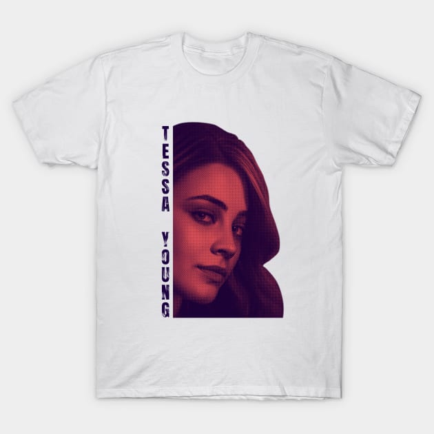 Tessa Young Face T-Shirt by ArtfulEpiphany
